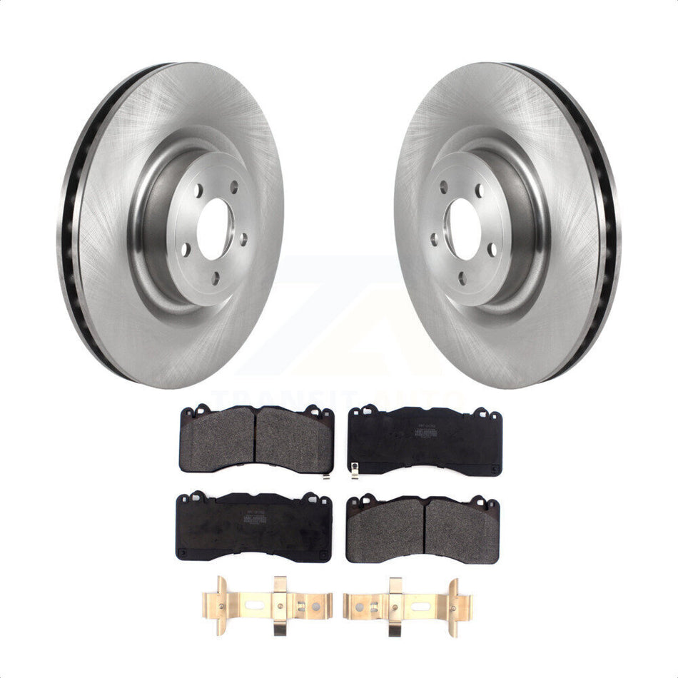 Front Disc Brake Rotors And Semi-Metallic Pads Kit For Ford Mustang K8F-103437 by Transit Auto