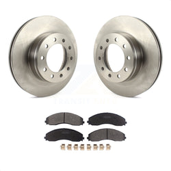 Front Disc Brake Rotors And Semi-Metallic Pads Kit For Ford F-450 Super Duty F-550 K8F-103440