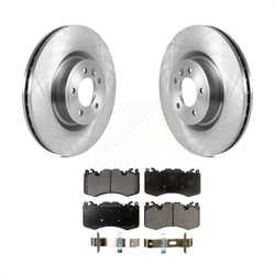 Front Disc Brake Rotors And Semi-Metallic Pads Kit For Land Rover Range Sport With 363mm Diameter Rotor K8F-103445