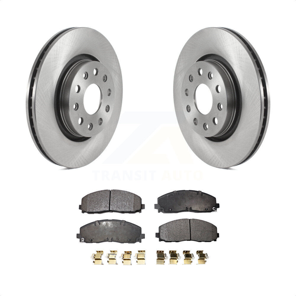 Front Disc Brake Rotors And Semi-Metallic Pads Kit For Jeep Wrangler Gladiator K8F-103454 by Transit Auto