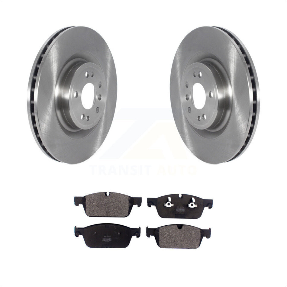 Front Disc Brake Rotors And Semi-Metallic Pads Kit For 2017 Mercedes-Benz GLS350d K8F-103460 by Transit Auto