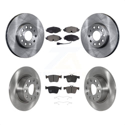 Front Rear Disc Brake Rotors And Semi-Metallic Pads Kit For Volkswagen Jetta Taos K8F-103474