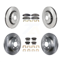 Front Rear Disc Brake Rotors And Semi-Metallic Pads Kit For Dodge Charger With 355mm Diameter Rotor K8F-103486