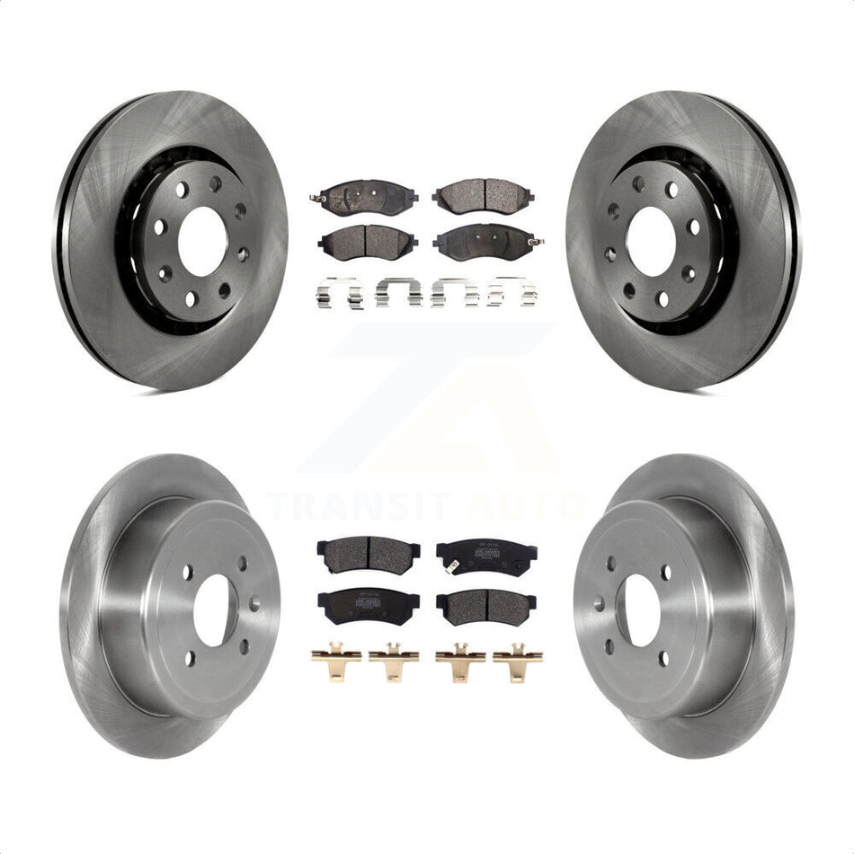 Front Rear Disc Brake Rotors And Semi-Metallic Pads Kit For Chevrolet Spark EV K8F-103490 by Transit Auto