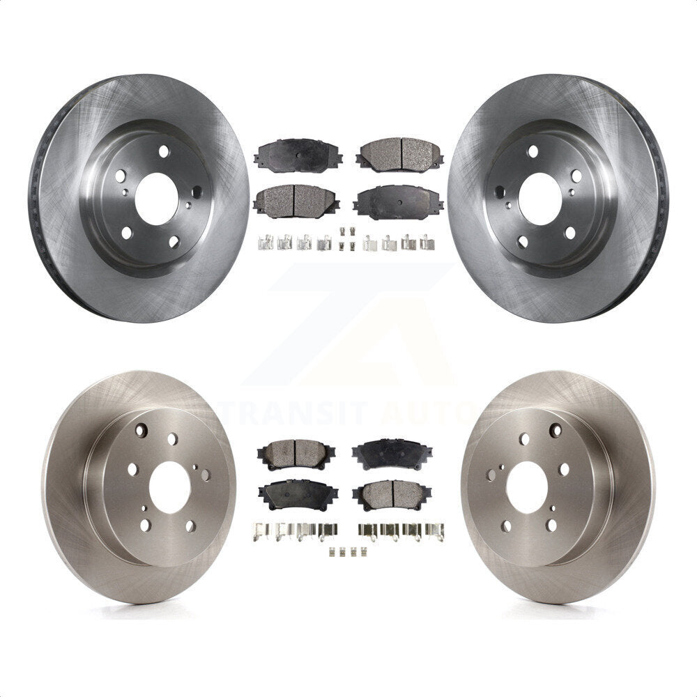 Front Rear Disc Brake Rotors And Semi-Metallic Pads Kit For 2016-2019 Toyota Mirai K8F-103494 by Transit Auto