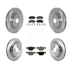 Front Rear Disc Brake Rotors And Semi-Metallic Pads Kit For 2019-2021 Subaru Forester With 316mm Diameter Rotor K8F-103499