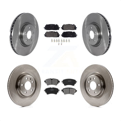 Front Rear Disc Brake Rotors And Semi-Metallic Pads Kit For Audi S5 S4 Sportback K8F-103505
