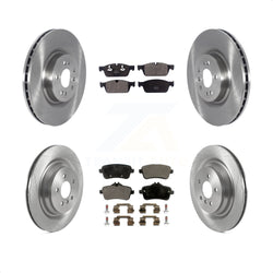 Front Rear Disc Brake Rotors And Semi-Metallic Pads Kit For 2017 Mercedes-Benz GLS350d K8F-103508