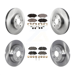 Front Rear Disc Brake Rotors And Semi-Metallic Pads Kit For 2016-2020 Mercedes-Benz Metris K8F-103509