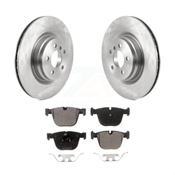 Rear Disc Brake Rotors And Semi-Metallic Pads Kit For BMW 750Li xDrive 750i 550i GT Alpina B7 760Li B7L ActiveHybrid 7 K8F-103518
