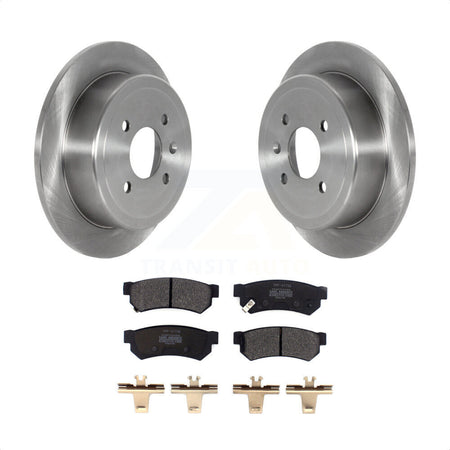 Rear Disc Brake Rotors And Semi-Metallic Pads Kit For Chevrolet Spark EV K8F-103521 by Transit Auto