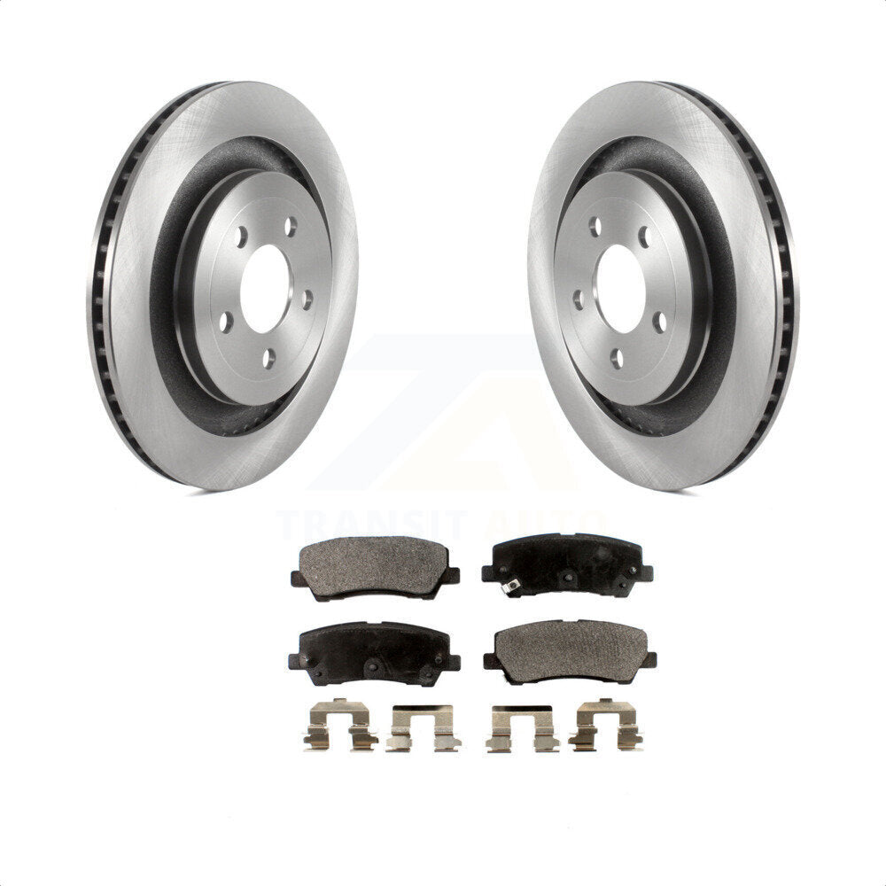 Rear Disc Brake Rotors And Semi-Metallic Pads Kit For Ford Mustang K8F-103525 by Transit Auto