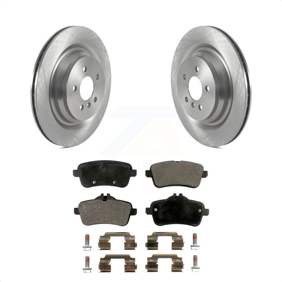 Rear Disc Brake Rotors And Semi-Metallic Pads Kit For Mercedes-Benz GLS450 GL450 GLS550 GL350 GL550 ML400 ML250 ML63 AMG GLS350d K8F-103526 by Transit Auto