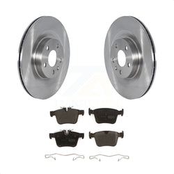 Rear Disc Brake Rotors And Semi-Metallic Pads Kit For 2016-2019 Volvo XC90 With 320mm Diameter Rotor K8F-103529
