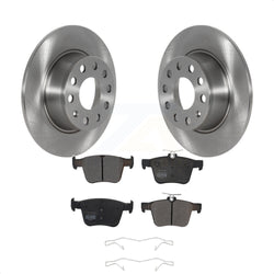 Rear Disc Brake Rotors And Semi-Metallic Pads Kit For Volkswagen Jetta Taos K8F-103534