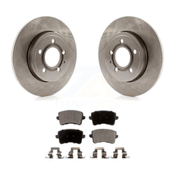 Rear Disc Brake Rotors And Semi-Metallic Pads Kit For 2009 Audi A4 Quattro Sedan Wagon With 288mm Diameter Rotor K8F-103537