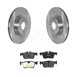 Rear Disc Brake Rotors And Semi-Metallic Pads Kit For 2018-2019 Volvo XC60 With 320mm Diameter Rotor K8F-103544