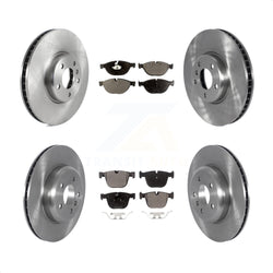 Front Rear Disc Brake Rotors And Semi-Metallic Pads Kit (6Pc) For BMW 740Li 740i 535i GT xDrive ActiveHybrid 7 K8F-103555