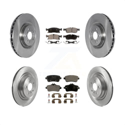 Front Rear Disc Brake Rotors And Semi-Metallic Pads Kit For Mercedes-Benz GLS450 GL450 GL350 ML250 K8F-103571