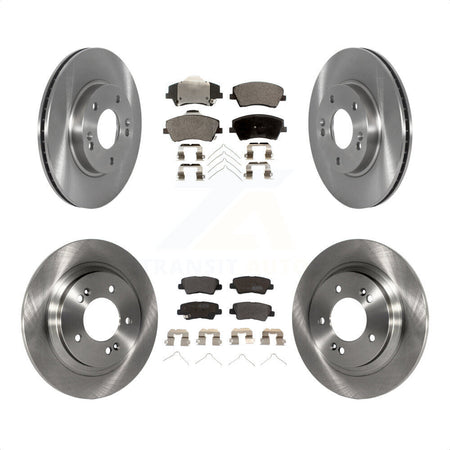 Front Rear Disc Brake Rotors And Semi-Metallic Pads Kit For Kia Niro Hyundai Ioniq K8F-103574 by Transit Auto