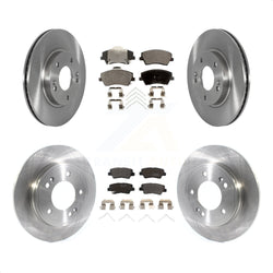 Front Rear Disc Brake Rotors And Semi-Metallic Pads Kit For Kia Niro Hyundai Ioniq K8F-103575
