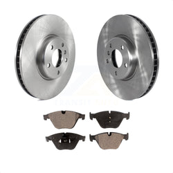 Front Disc Brake Rotors And Semi-Metallic Pads Kit For 2011-2013 BMW 535i K8F-103587
