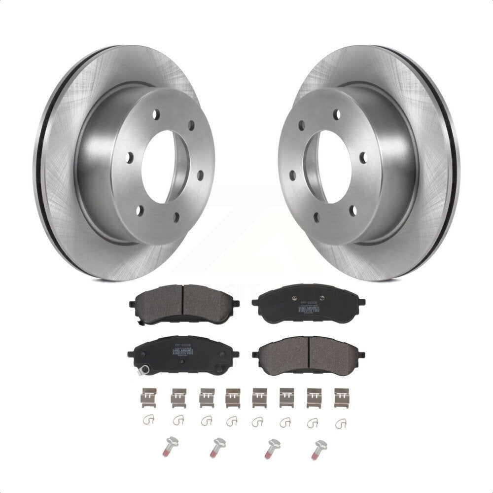 Rear Disc Brake Rotors And Semi-Metallic Pads Kit For 2019-2022 Ford Ranger K8F-103626 by Transit Auto