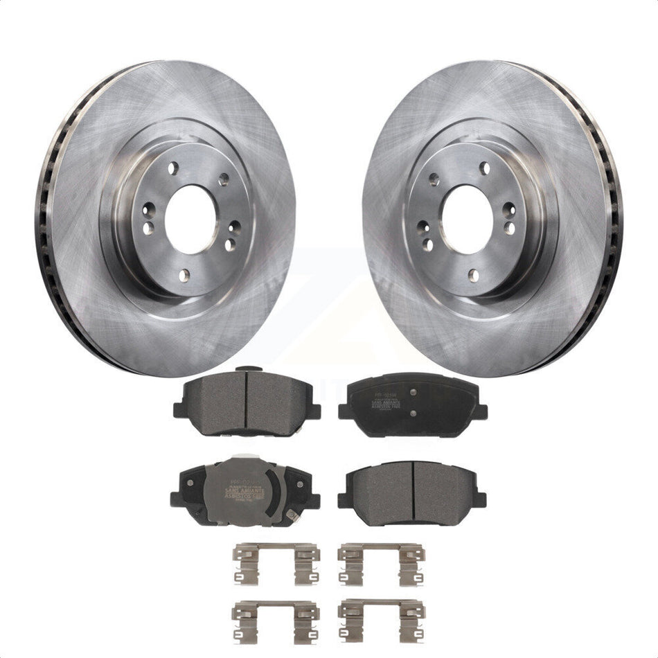 Front Disc Brake Rotors And Semi-Metallic Pads Kit For 2019-2020 Hyundai Santa Fe K8F-103656 by Transit Auto