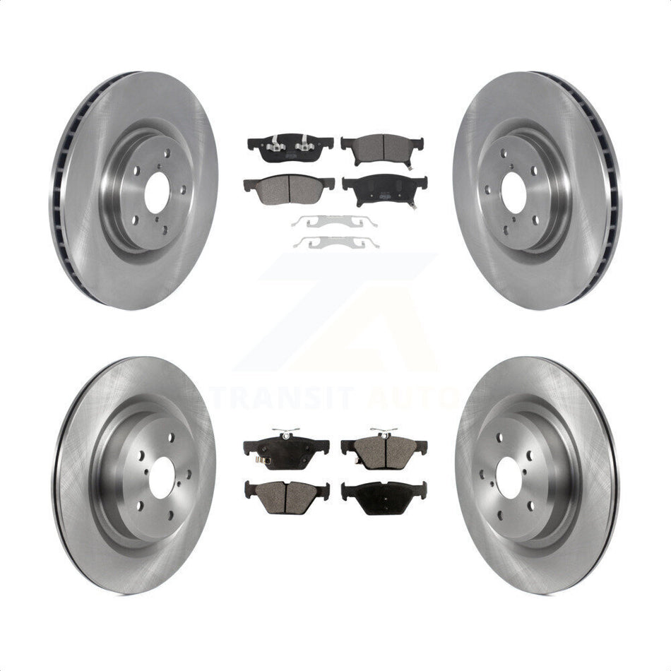 Front Rear Disc Brake Rotors And Semi-Metallic Pads Kit For 2019-2021 Subaru Ascent K8F-103666 by Transit Auto