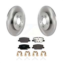 Rear Disc Brake Rotors And Semi-Metallic Pads Kit For Hyundai Santa Fe Kia Telluride Palisade K8F-103699