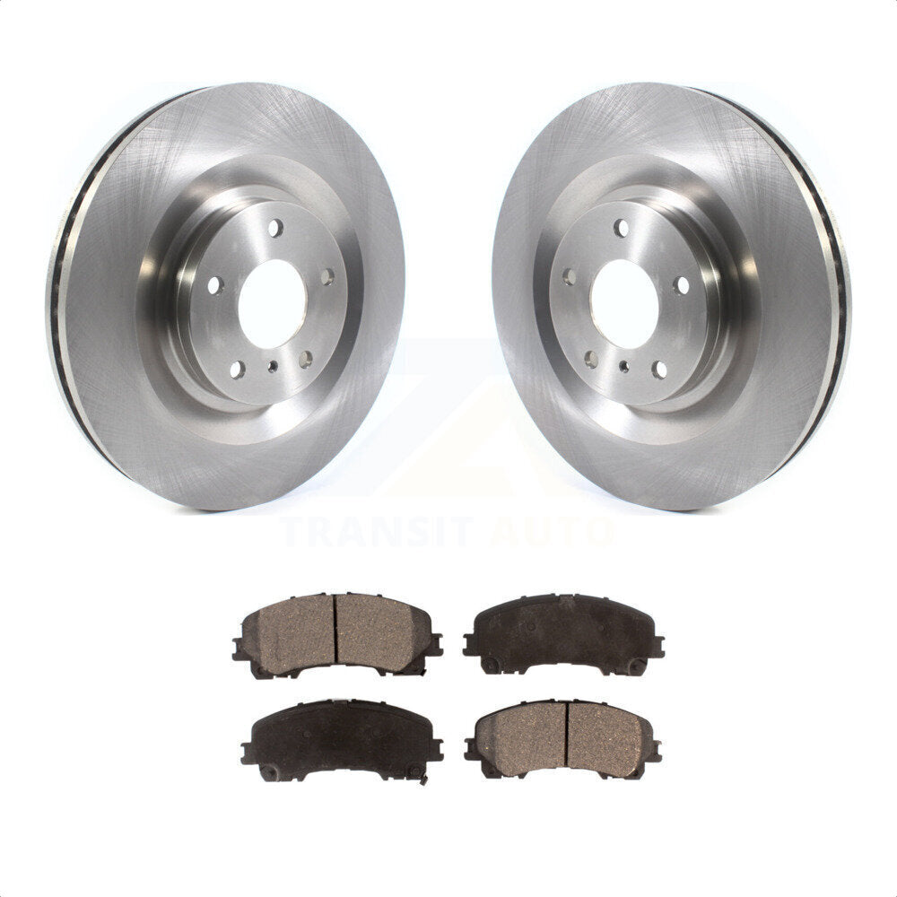 Front Disc Brake Rotors And Semi-Metallic Pads Kit For INFINITI QX50 QX55 K8F-103709 by Transit Auto