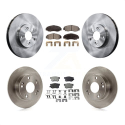 Front Rear Disc Brake Rotors And Semi-Metallic Pads Kit For Honda Accord K8F-103718