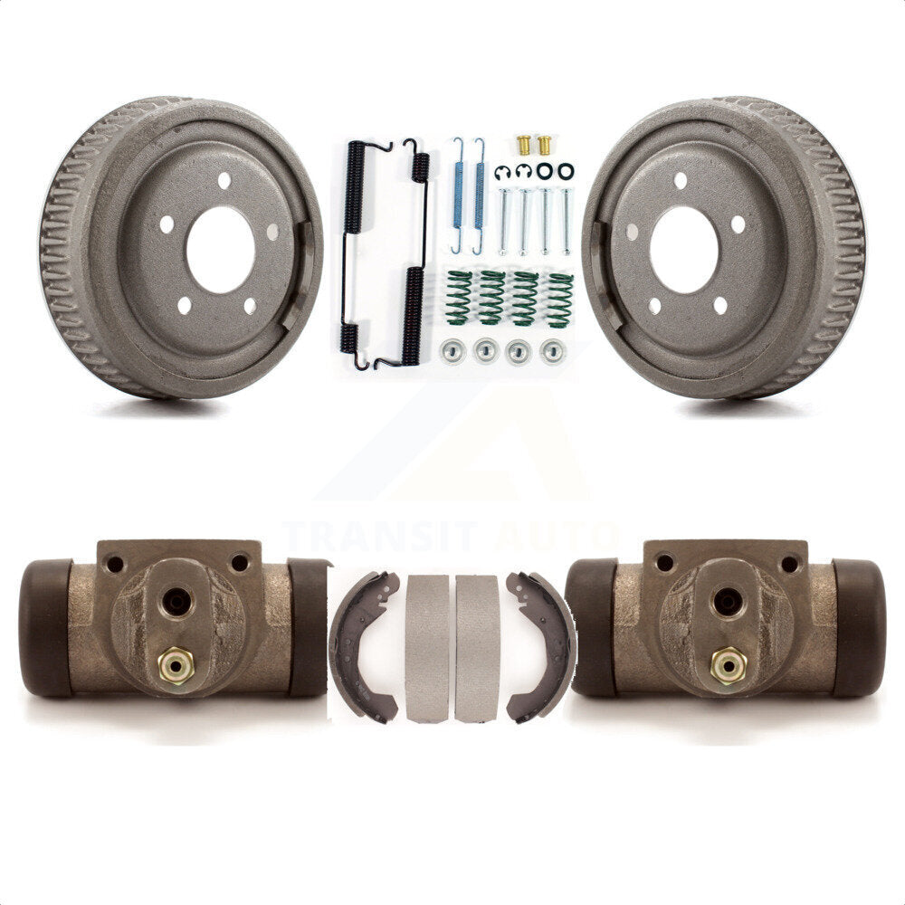 Rear Brake Drum Shoes Spring And Cylinders Kit For 1988-1991 C1500 Chevrolet GMC With Heavy Duty Brakes 2 doors with Extended Cab Pickup K8N-100407 by Transit Auto