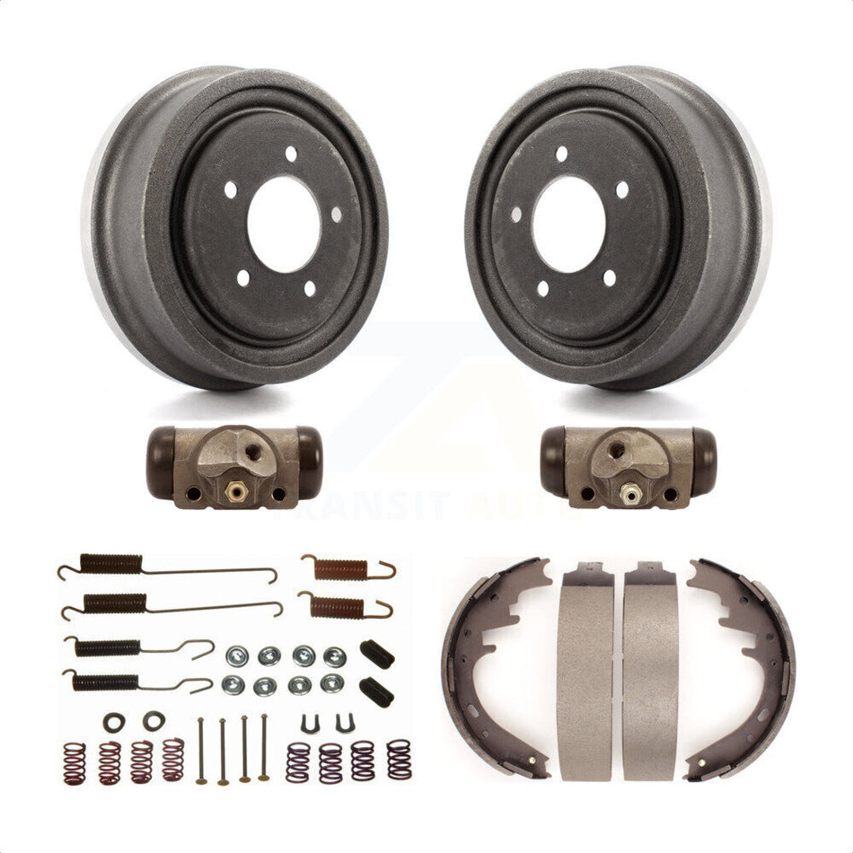 Rear Brake Drum Shoes Spring And Cylinders Kit (6Pc) For Ford F-150 K8N-100488 by Transit Auto