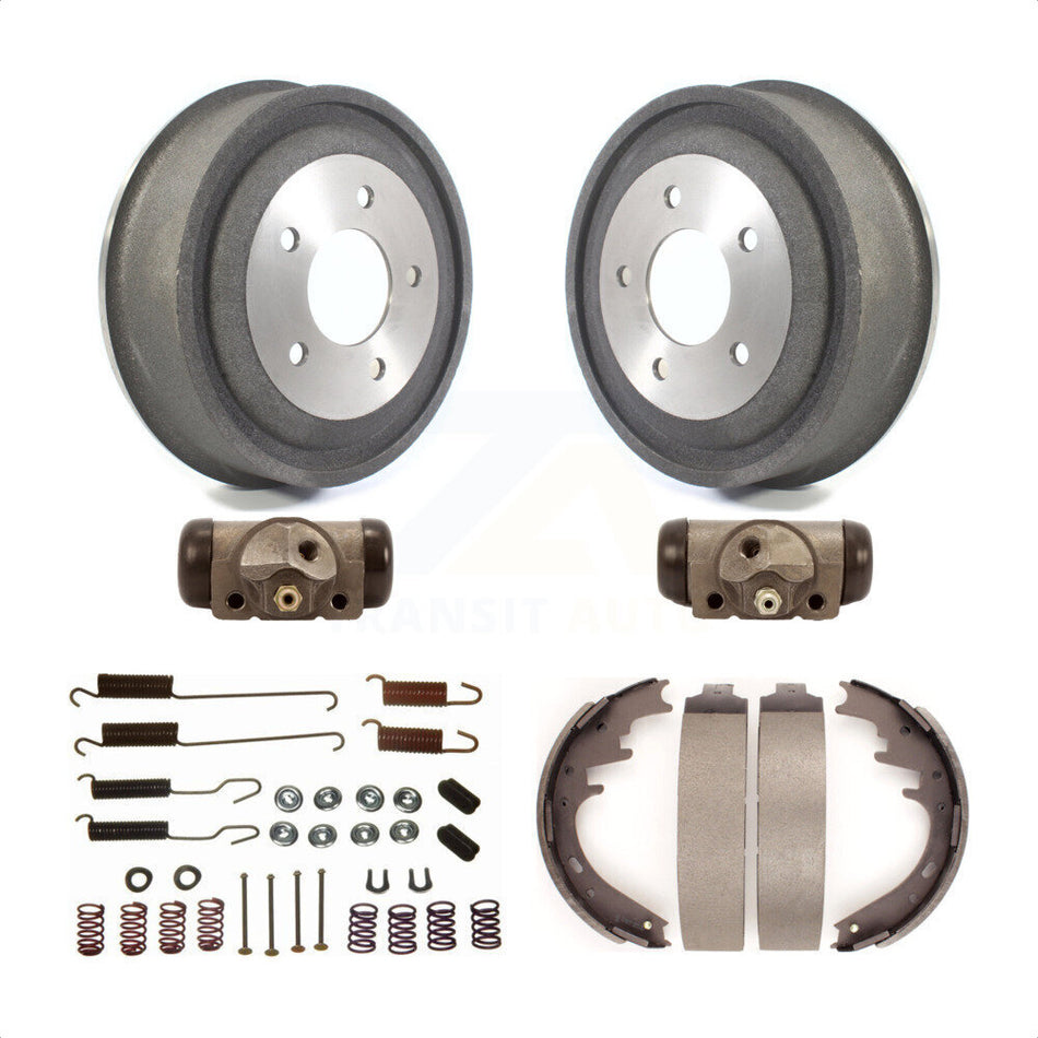 Rear Brake Drum Shoes Spring And Cylinders Kit (6Pc) For Ford E-150 Econoline Club Wagon K8N-100507 by Transit Auto