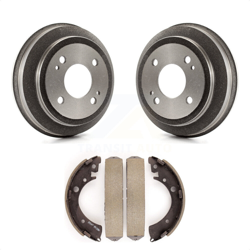 Rear Brake Drum Shoes Kit For 1993-1995 Honda Civic EX DX with Coupe Manual transmission K8N-100568 by Transit Auto