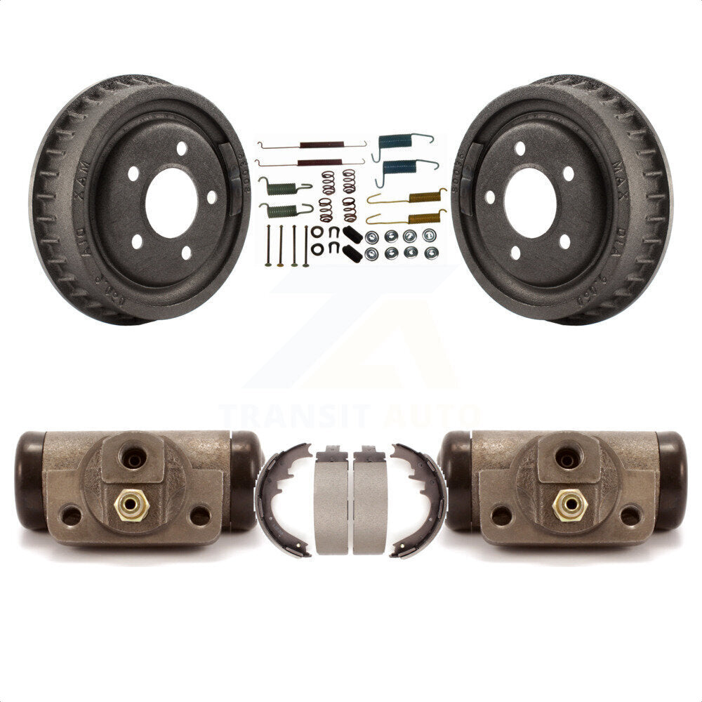 Rear Brake Drum Shoes Spring And Cylinders Kit For 2010 Mazda B4000 With 9" Diameter K8N-100600 by Transit Auto