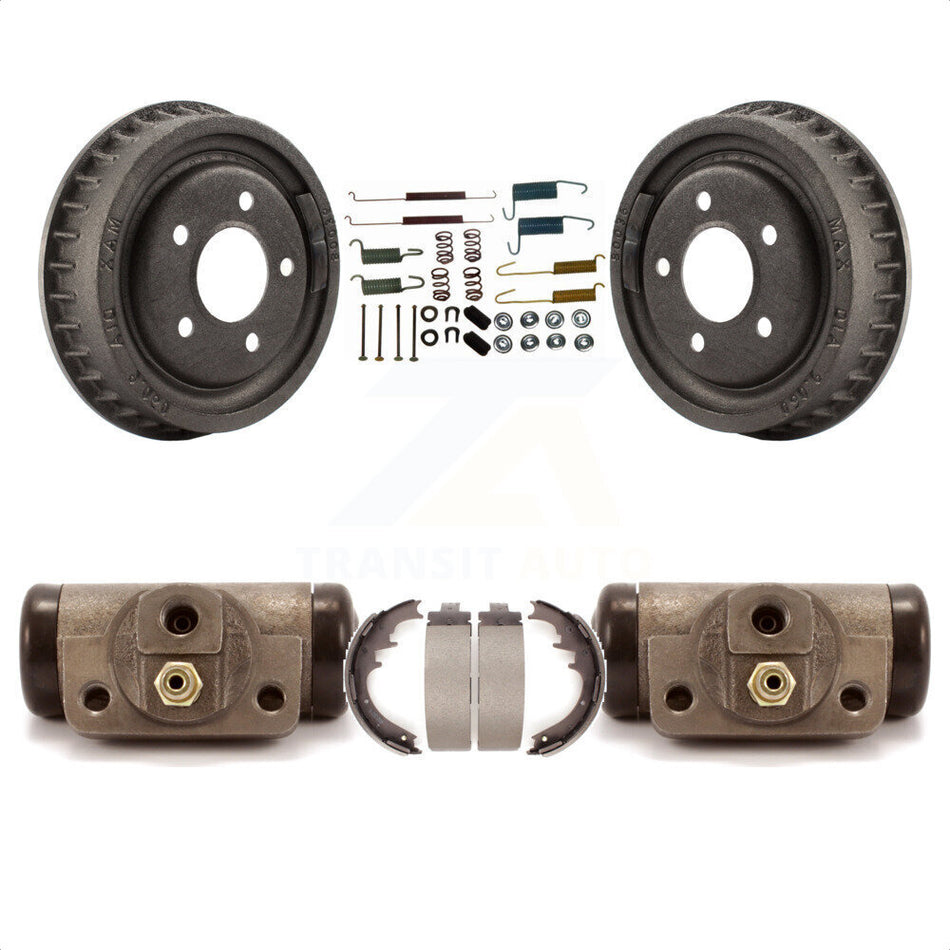 Rear Brake Drum Shoes Spring And Cylinders Kit For 2010 Mazda B4000 With 9" Diameter K8N-100600 by Transit Auto