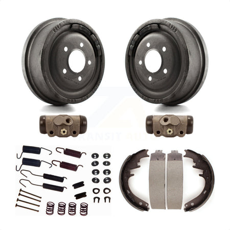 Rear Brake Drum Shoes Spring And Cylinders Kit (6Pc) For 1983 Ford F-150 With 10" Diameter K8N-100621 by Transit Auto