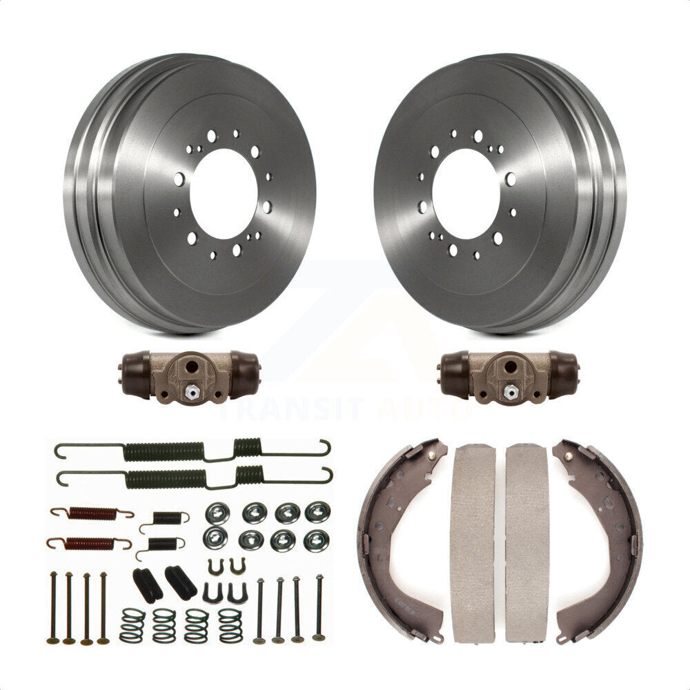 Rear Brake Drum Shoes Spring And Cylinders Kit (6Pc) For 2002 Toyota 4Runner Limited SR5 K8N-100628 by Transit Auto