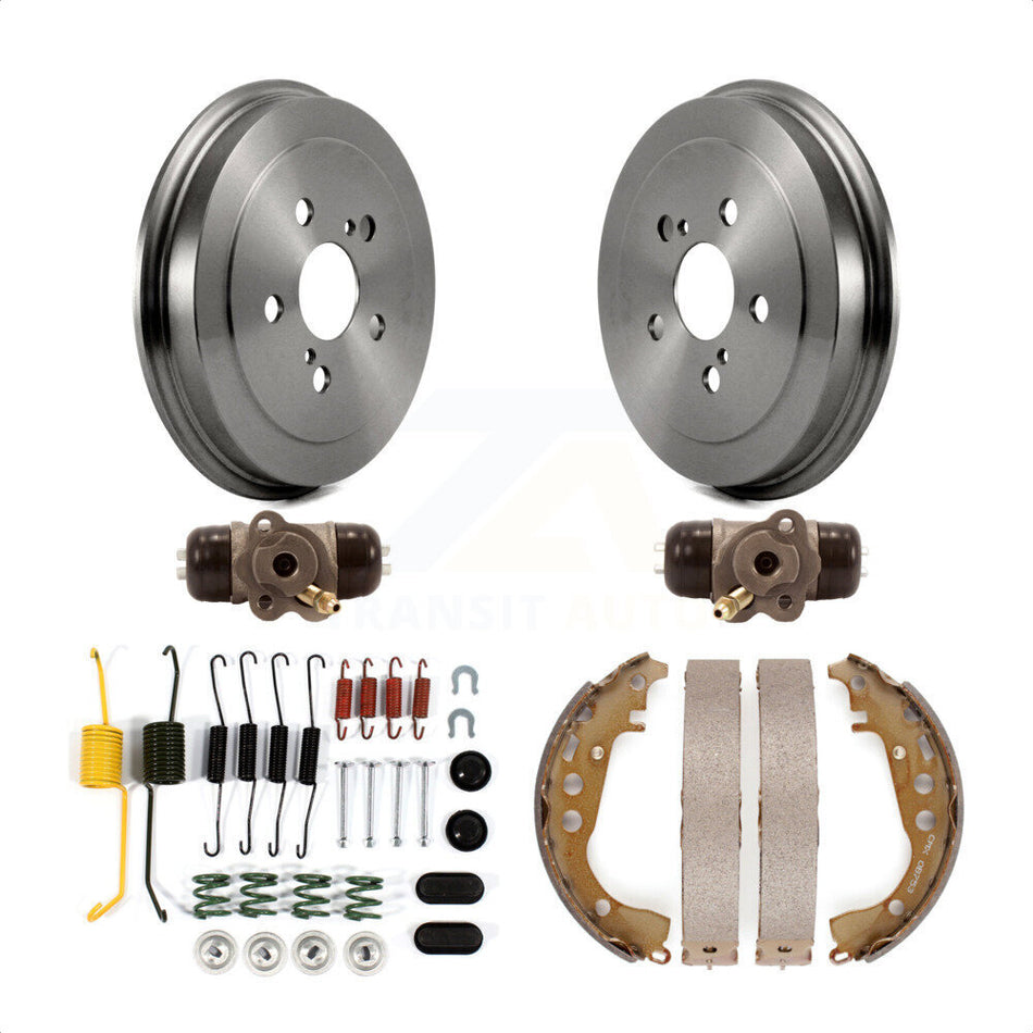 Rear Brake Drum Shoes Spring And Cylinders Kit (6Pc) For 2004-2007 Toyota Prius K8N-100629 by Transit Auto