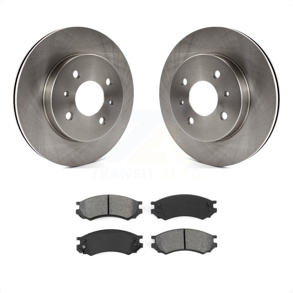 Front Disc Brake Rotors And Semi-Metallic Pads Kit For Saturn SL2 SL1 SC2 SL SC1 SW2 SW1 SC K8S-100008 by Transit Auto