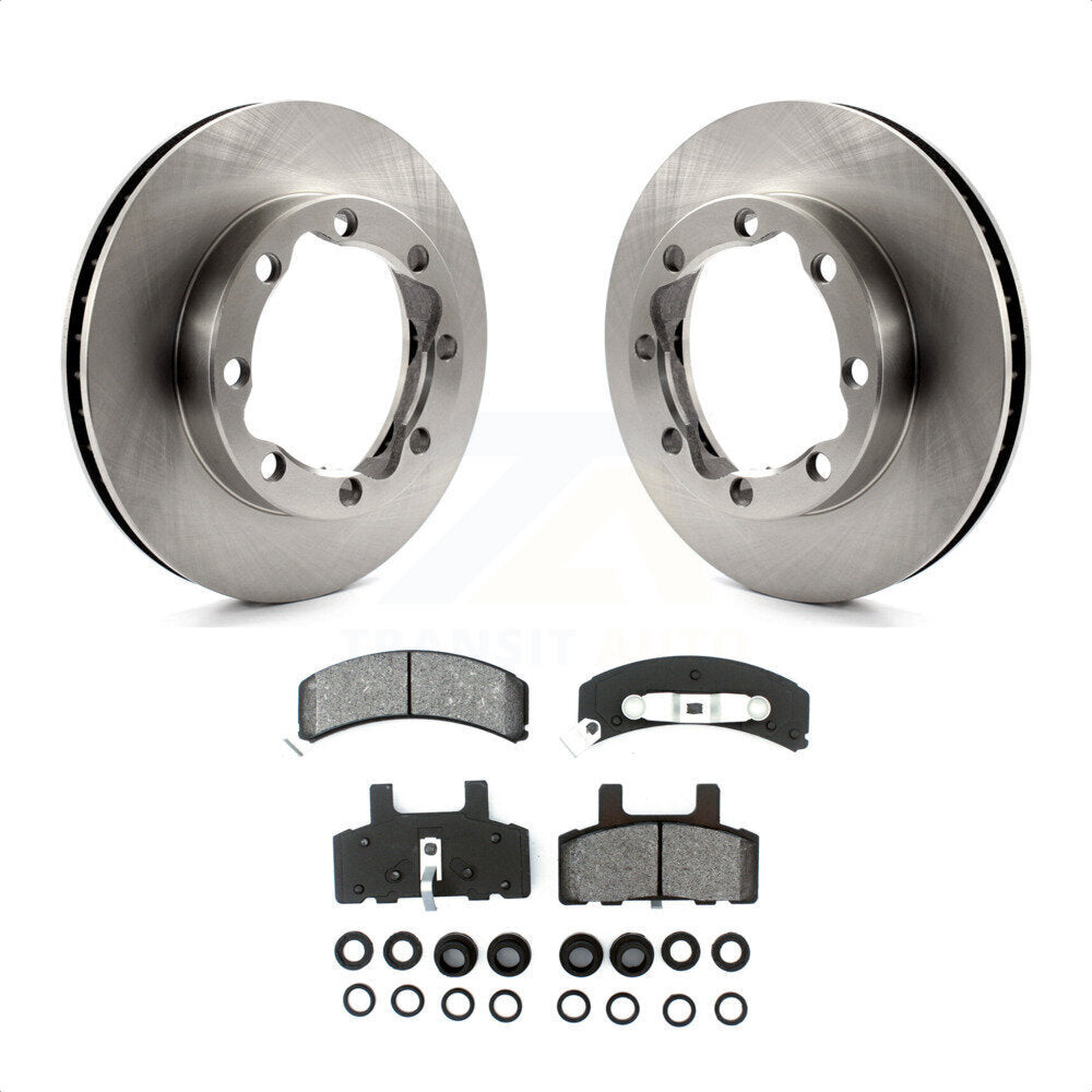 Front Disc Brake Rotors And Semi-Metallic Pads Kit For K1500 Suburban GMC Chevrolet K2500 K8S-100010 by Transit Auto