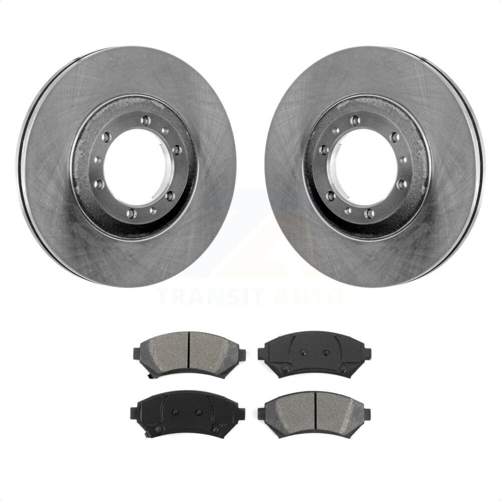 Front Brake Rotor And Semi-Metallic Pad Kit For Buick LeSabre Century Pontiac Grand Prix Chevrolet Venture Regal Oldsmobile Montana Bonneville Intrigue Silhouette Trans Sport K8S-100017 by Transit Auto