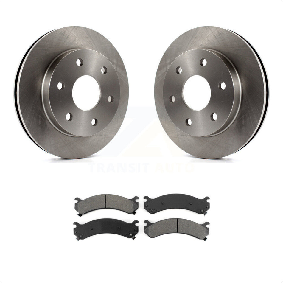 Front Disc Brake Rotors And Semi-Metallic Pads Kit For 2006-2006 Chevrolet Express 2500 GMC Savana K8S-100022 by Transit Auto