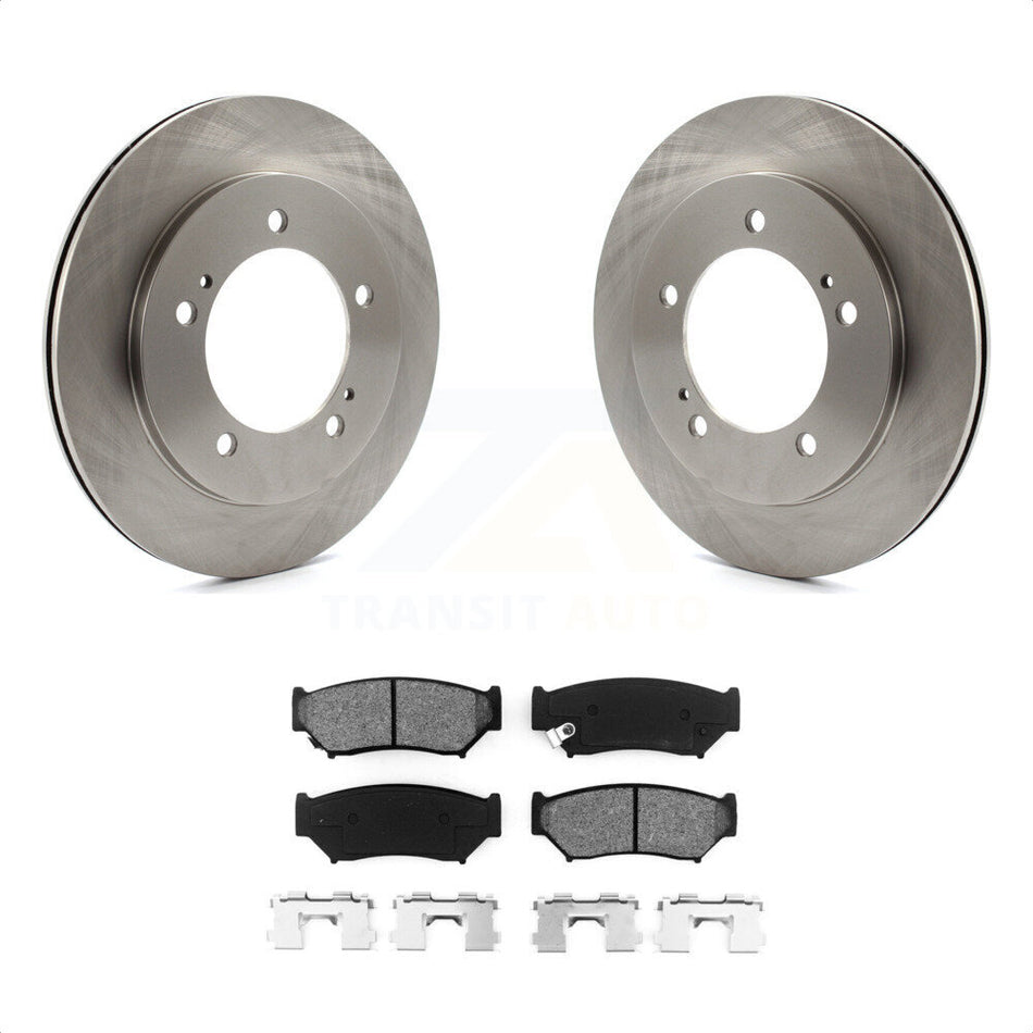 Front Disc Brake Rotors And Semi-Metallic Pads Kit For 1999-2004 Chevrolet Tracker Suzuki Vitara K8S-100025 by Transit Auto