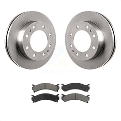 Front Disc Brake Rotors And Semi-Metallic Pads Kit For Chevrolet Express 3500 GMC Savana Silverado HD Sierra Classic 4500 K8S-100027