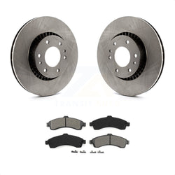 Front Disc Brake Rotors And Semi-Metallic Pads Kit For Chevrolet Trailblazer GMC EXT Envoy XL Buick Rainier XUV SSR Isuzu Ascender Saab 9-7x K8S-100030