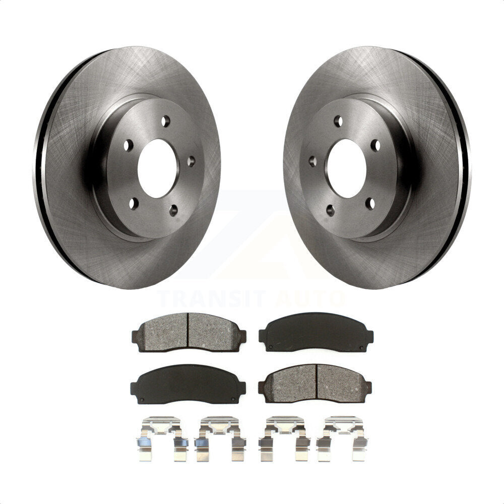 Front Disc Brake Rotors And Semi-Metallic Pads Kit For Saturn Vue Chevrolet Equinox Pontiac Torrent K8S-100032 by Transit Auto