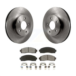 Front Disc Brake Rotors And Semi-Metallic Pads Kit For Saturn Vue Chevrolet Equinox Pontiac Torrent K8S-100032